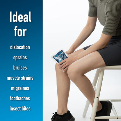 Instant Ice Cold Pack (4”x 5.5”) – 25 Packs Disposable Cold Therapy Ice Packs for Pain Relief, Swelling, Inflammation, Sprains, Toothache – for Athletes & Outdoor Activities