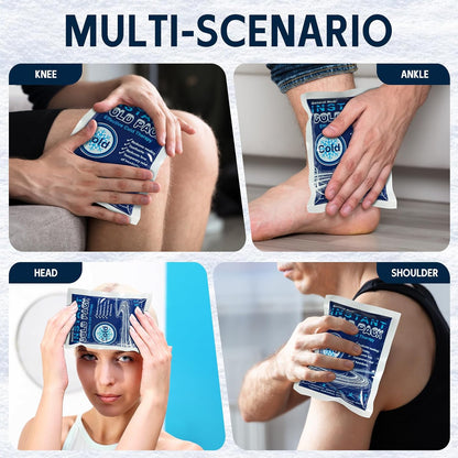 Instant Ice Cold Pack (4”x 5.5”) – 25 Packs Disposable Cold Therapy Ice Packs for Pain Relief, Swelling, Inflammation, Sprains, Toothache – for Athletes & Outdoor Activities
