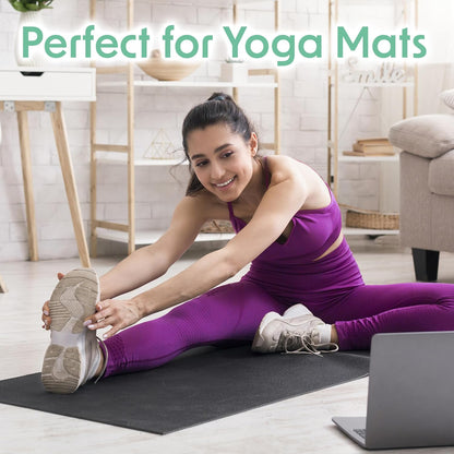Yoga Mat Cleaner Wipes, EWG Verified, 400 Ct Plant-Based Lemongrass, Eucalyptus & Vinegar Wipes for Gym & Fitness Equipment & All Purpose Gym Cleaning - Safe for Peloton Bikes & Treadmills
