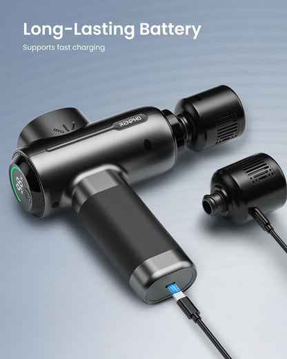 Active+ Massage Gun, App-Controlled Guided Courses, Bluetooth