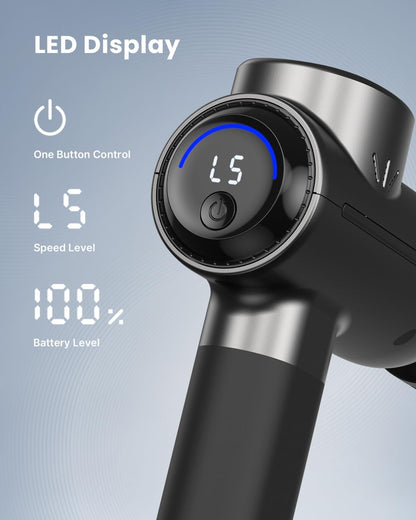 Active+ Massage Gun, App-Controlled Guided Courses, Bluetooth