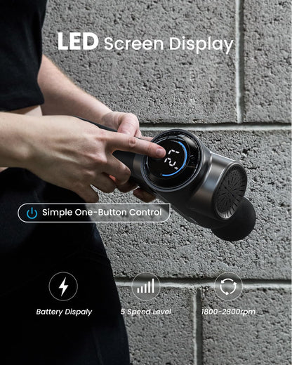 Active+ Massage Gun, App-Controlled Guided Courses, Bluetooth