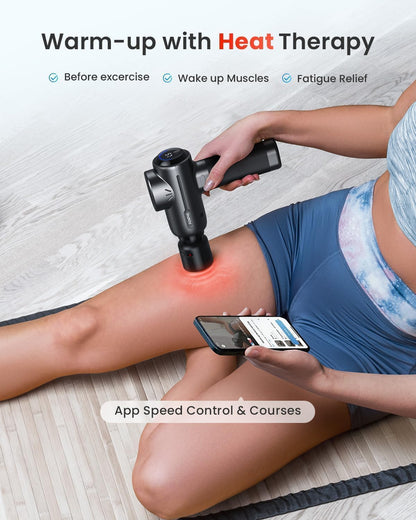 Active+ Massage Gun, App-Controlled Guided Courses, Bluetooth