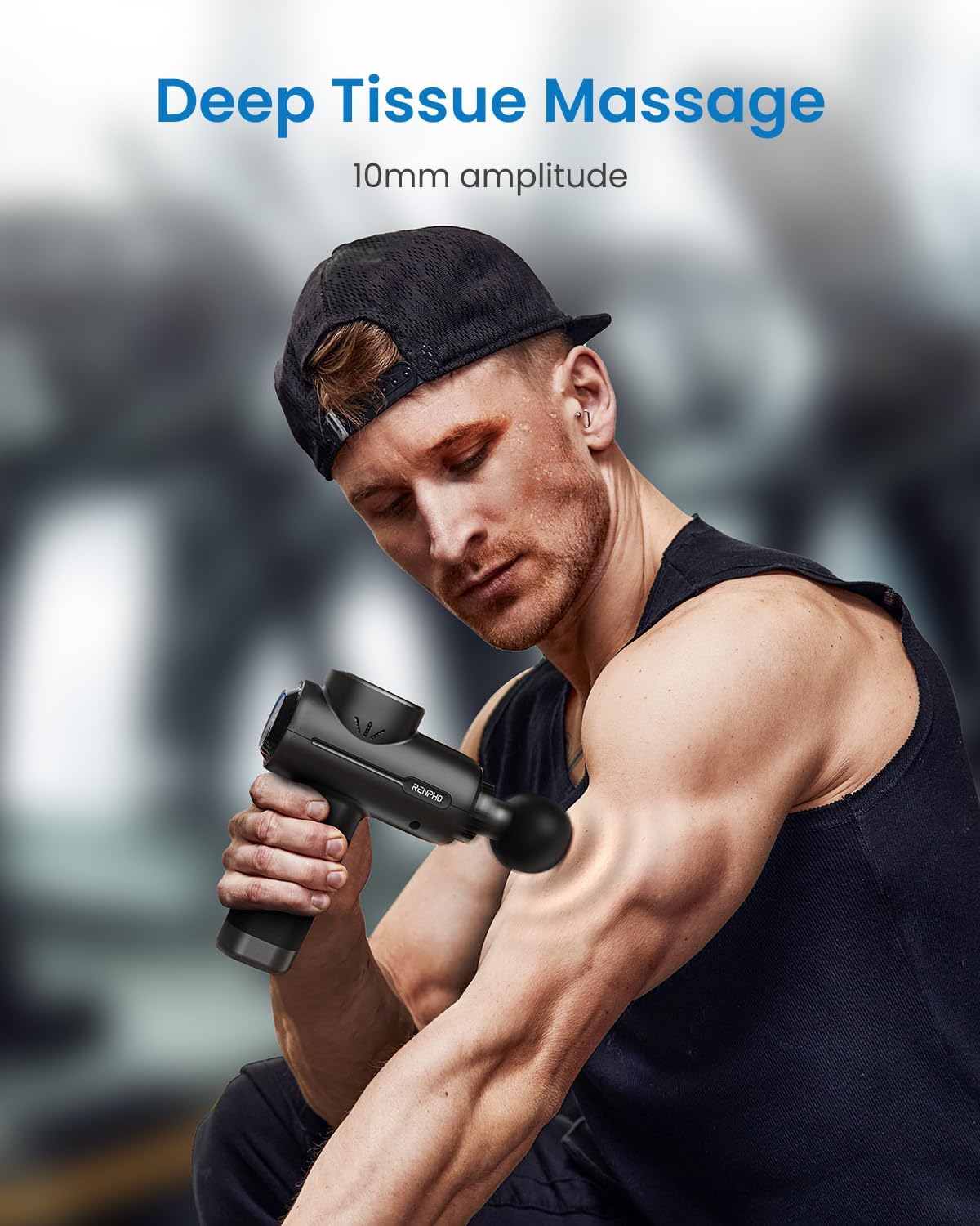 Active+ Massage Gun, App-Controlled Guided Courses, Bluetooth