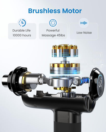 Active+ Massage Gun, App-Controlled Guided Courses, Bluetooth