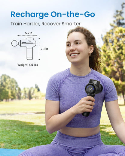 Active+ Massage Gun, App-Controlled Guided Courses, Bluetooth