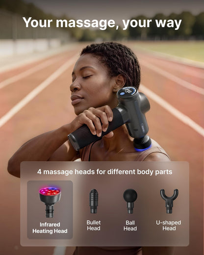 Active+ Massage Gun, App-Controlled Guided Courses, Bluetooth