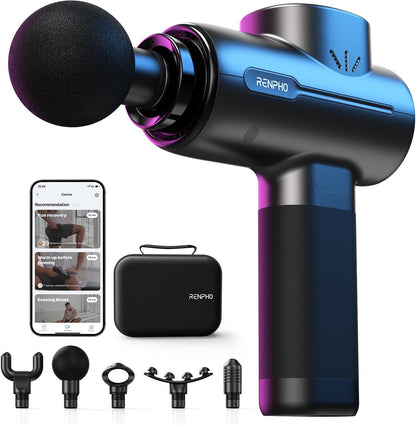 Active+ Massage Gun, App-Controlled Guided Courses, Bluetooth