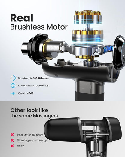 Active+ Massage Gun, App-Controlled Guided Courses, Bluetooth