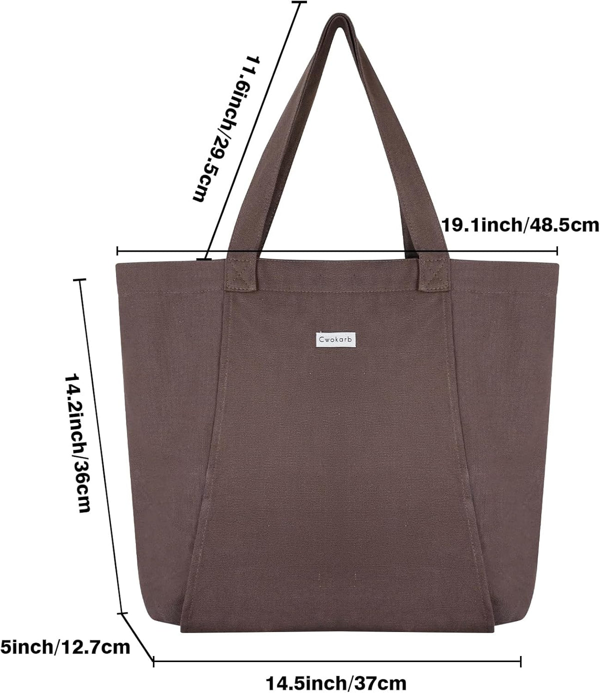 Yoga Mat Bag for Women, Pure Cotton Canvas Yoga Tote with Wet/Dry Pocket, Bottle Holder & Inner Zipper Pocket, Yoga Mat Carrier Bag for Pilates, Gym, Travel, Beach