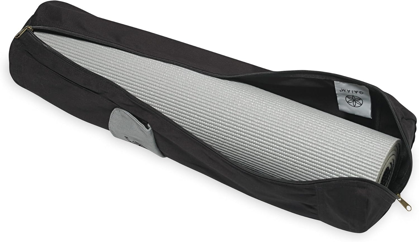 Cargo Yoga Mat Bag, Full-Zipper Yoga Mat Carrier with Adjustable Strap, Front & Exterior Phone Pocket with Earbuds Slit, Stylish & Functional Fitness Mat Holder for Women & Men