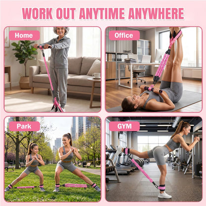 Pedal Resistance Band, 40/50/60 lbs with Handles & Ankle Straps