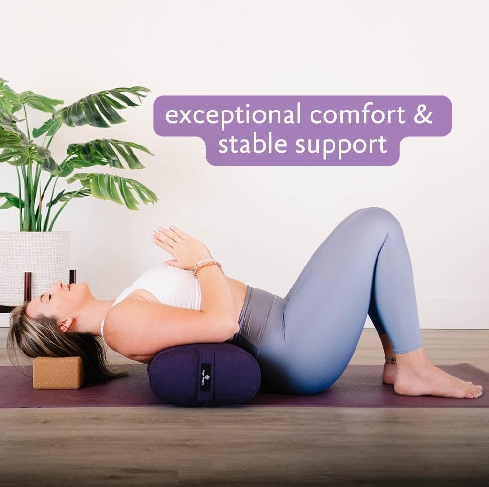 Standard Yoga Bolster - Firm, Supportive, Handmade, Durable