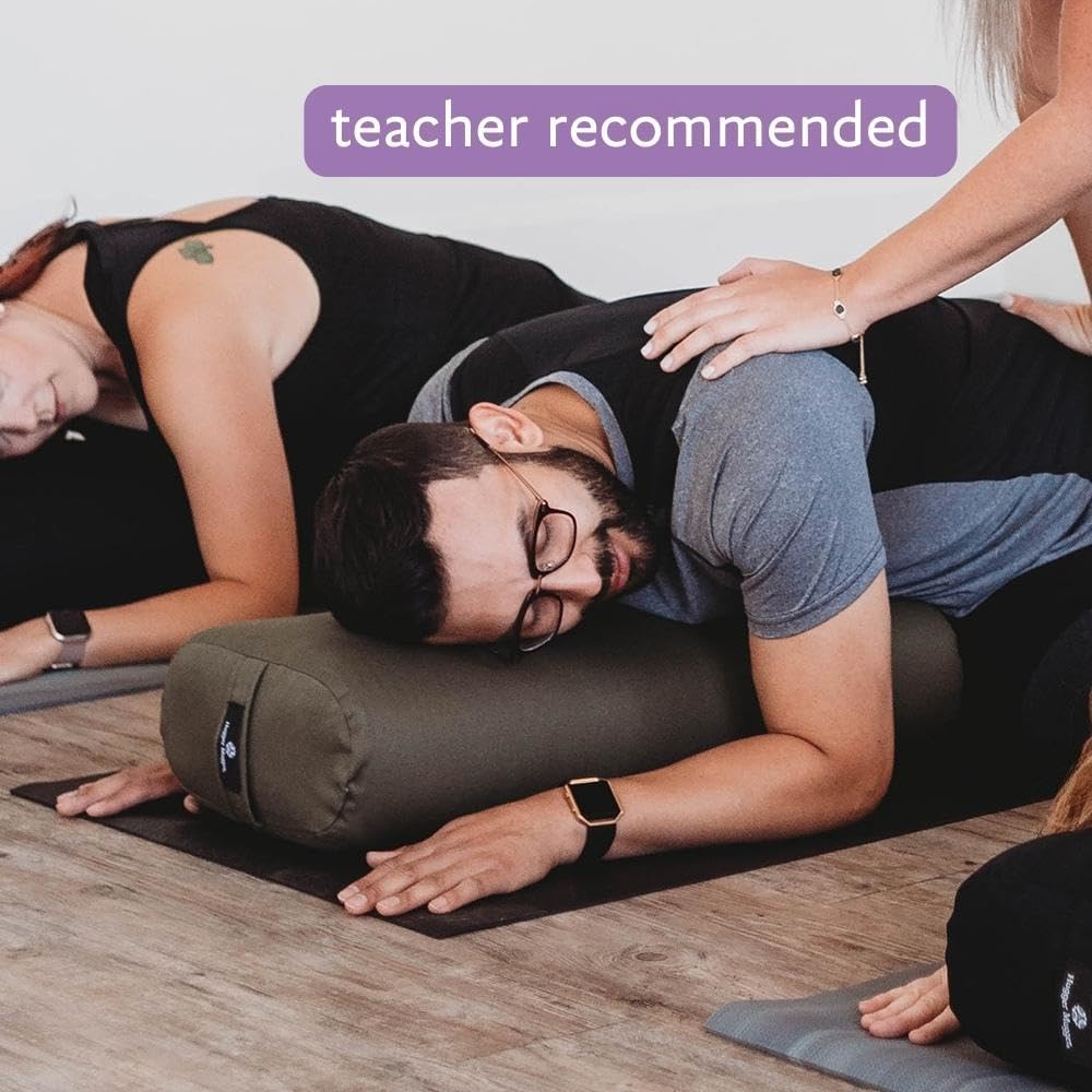 Standard Yoga Bolster - Firm, Supportive, Handmade, Durable