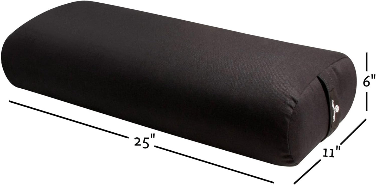Standard Yoga Bolster - Firm, Supportive, Handmade, Durable