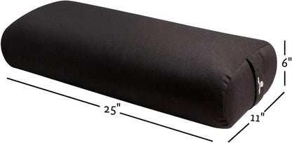 Standard Yoga Bolster - Firm, Supportive, Handmade, Durable