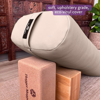 Standard Yoga Bolster - Firm, Supportive, Handmade, Durable