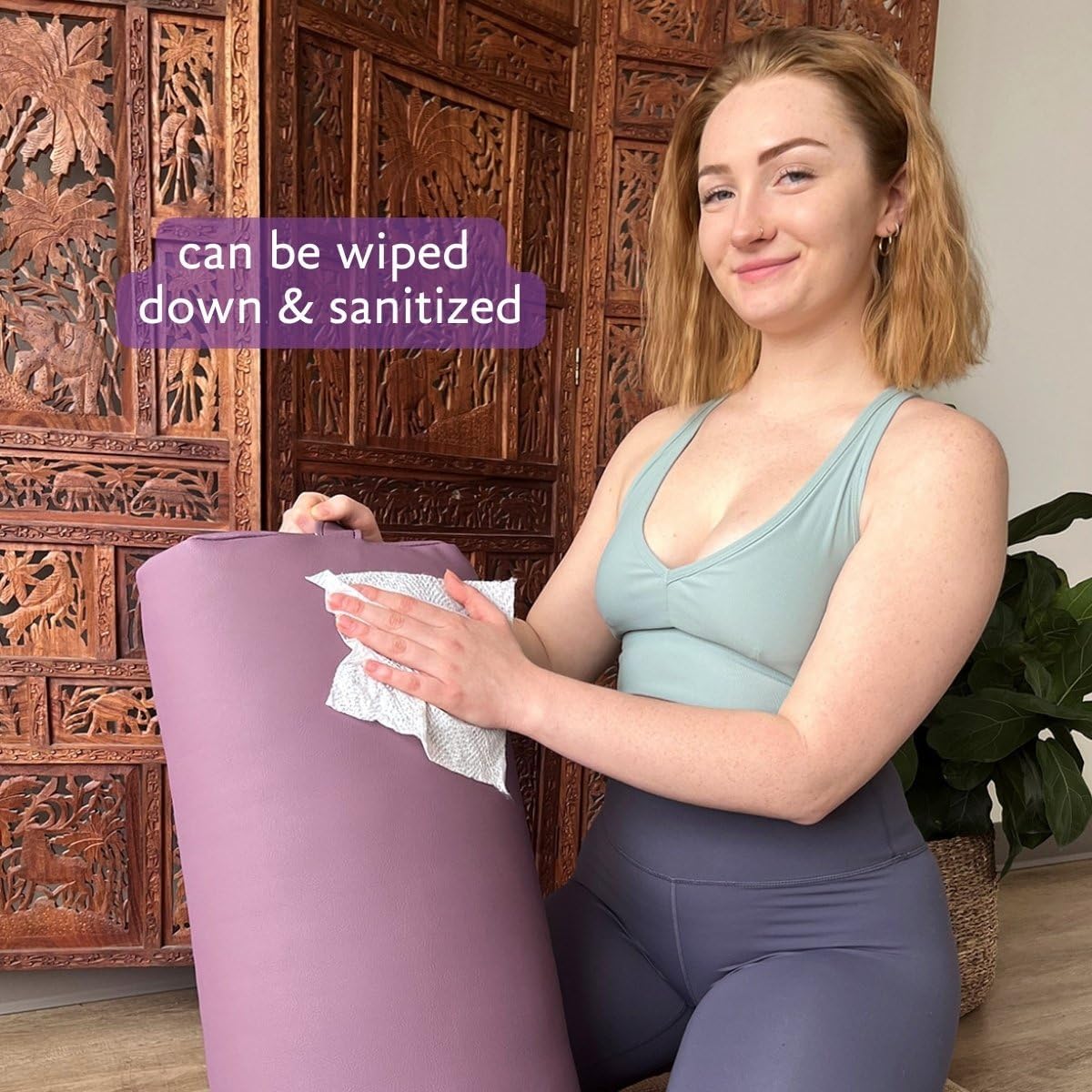 Standard Yoga Bolster - Firm, Supportive, Handmade, Durable