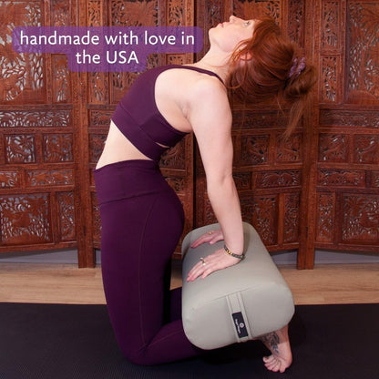 Standard Yoga Bolster - Firm, Supportive, Handmade, Durable