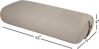 Standard Yoga Bolster - Firm, Supportive, Handmade, Durable