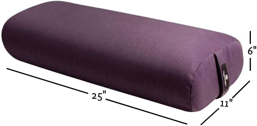 Standard Yoga Bolster - Firm, Supportive, Handmade, Durable