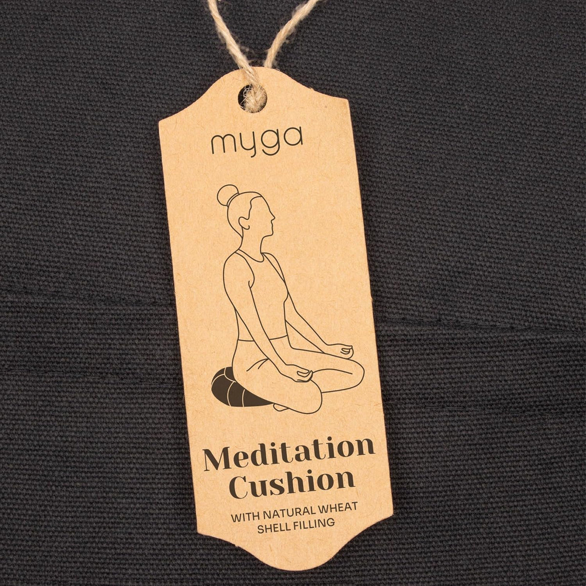Zafu Yoga Meditation Cushion with Washable Cover - Floor Cushion Pillow with Natural Buckwheat Filling - Soft Round Cotton Design for Meditating or Pranayama Exercises