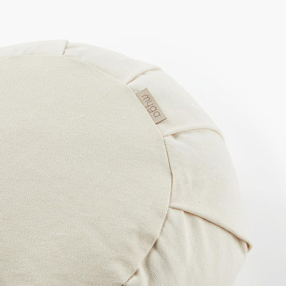 Zafu Yoga Meditation Cushion with Washable Cover - Floor Cushion Pillow with Natural Buckwheat Filling - Soft Round Cotton Design for Meditating or Pranayama Exercises