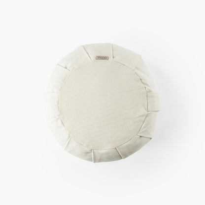 Zafu Yoga Meditation Cushion with Washable Cover - Floor Cushion Pillow with Natural Buckwheat Filling - Soft Round Cotton Design for Meditating or Pranayama Exercises