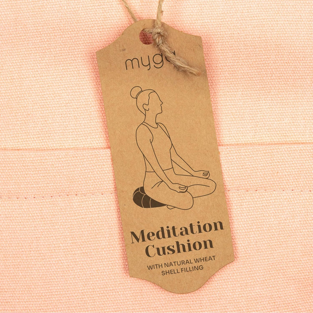 Zafu Yoga Meditation Cushion with Washable Cover - Floor Cushion Pillow with Natural Buckwheat Filling - Soft Round Cotton Design for Meditating or Pranayama Exercises