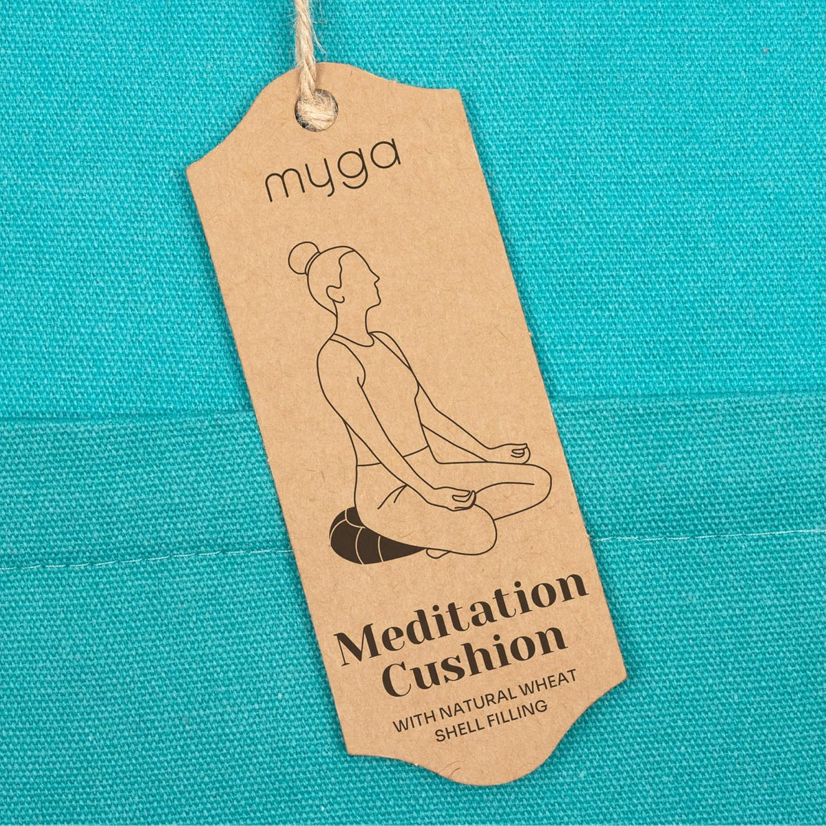 Zafu Yoga Meditation Cushion with Washable Cover - Floor Cushion Pillow with Natural Buckwheat Filling - Soft Round Cotton Design for Meditating or Pranayama Exercises