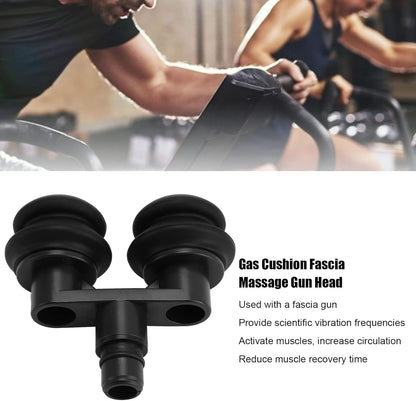Muscle Massage Gun Head, 18mm Double Gas Cushion Fascia Massager Head with Soft Silicone Muscle Relaxant Accessories Gas Cushion Replacement Head
