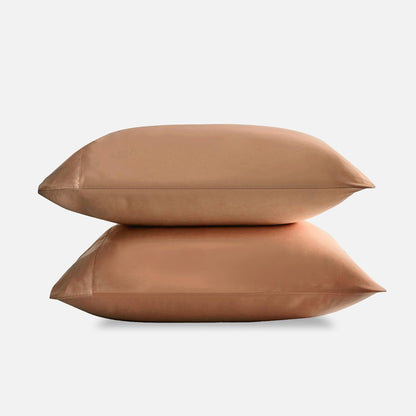 by SIJO Pillowcase Set, 100% Viscose derived from Organically Grown Bamboo, Buttery Soft, Silky, Breathable, Cooling, Oeko-TEX, High GSM, 2-Pack, Envelope Closure (Queen, Forest)