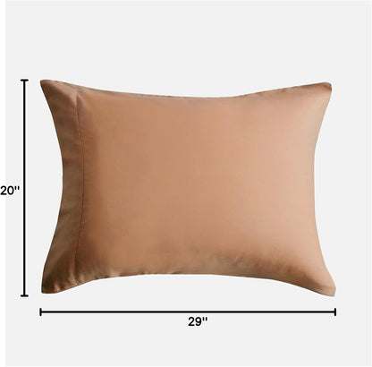 by SIJO Pillowcase Set, 100% Viscose derived from Organically Grown Bamboo, Buttery Soft, Silky, Breathable, Cooling, Oeko-TEX, High GSM, 2-Pack, Envelope Closure (Queen, Forest)