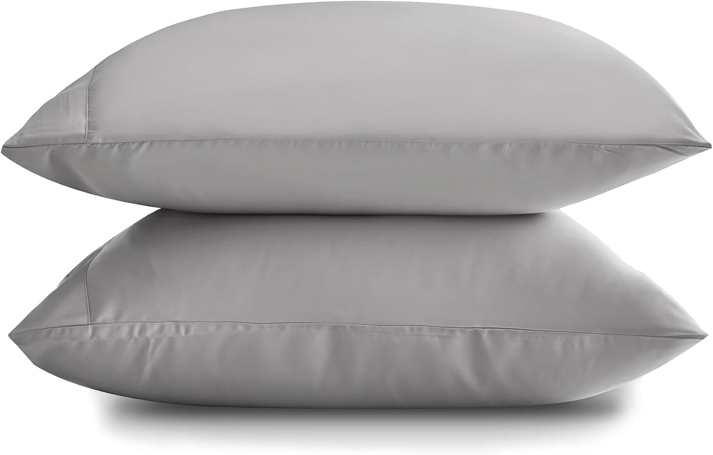 by SIJO Pillowcase Set, 100% Viscose derived from Organically Grown Bamboo, Buttery Soft, Silky, Breathable, Cooling, Oeko-TEX, High GSM, 2-Pack, Envelope Closure (Queen, Forest)