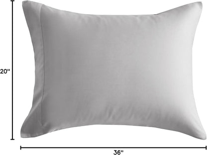 by SIJO Pillowcase Set, 100% Viscose derived from Organically Grown Bamboo, Buttery Soft, Silky, Breathable, Cooling, Oeko-TEX, High GSM, 2-Pack, Envelope Closure (Queen, Forest)