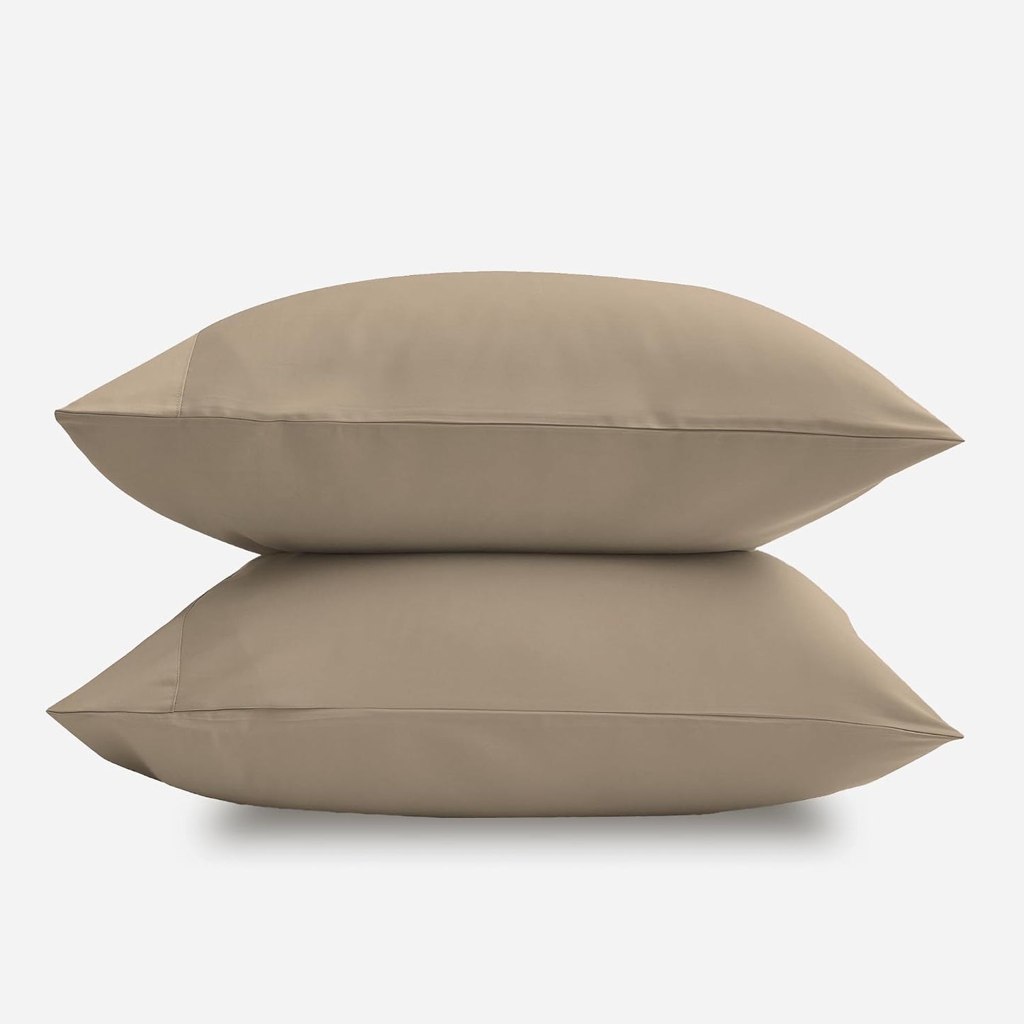 by SIJO Pillowcase Set, 100% Viscose derived from Organically Grown Bamboo, Buttery Soft, Silky, Breathable, Cooling, Oeko-TEX, High GSM, 2-Pack, Envelope Closure (Queen, Forest)