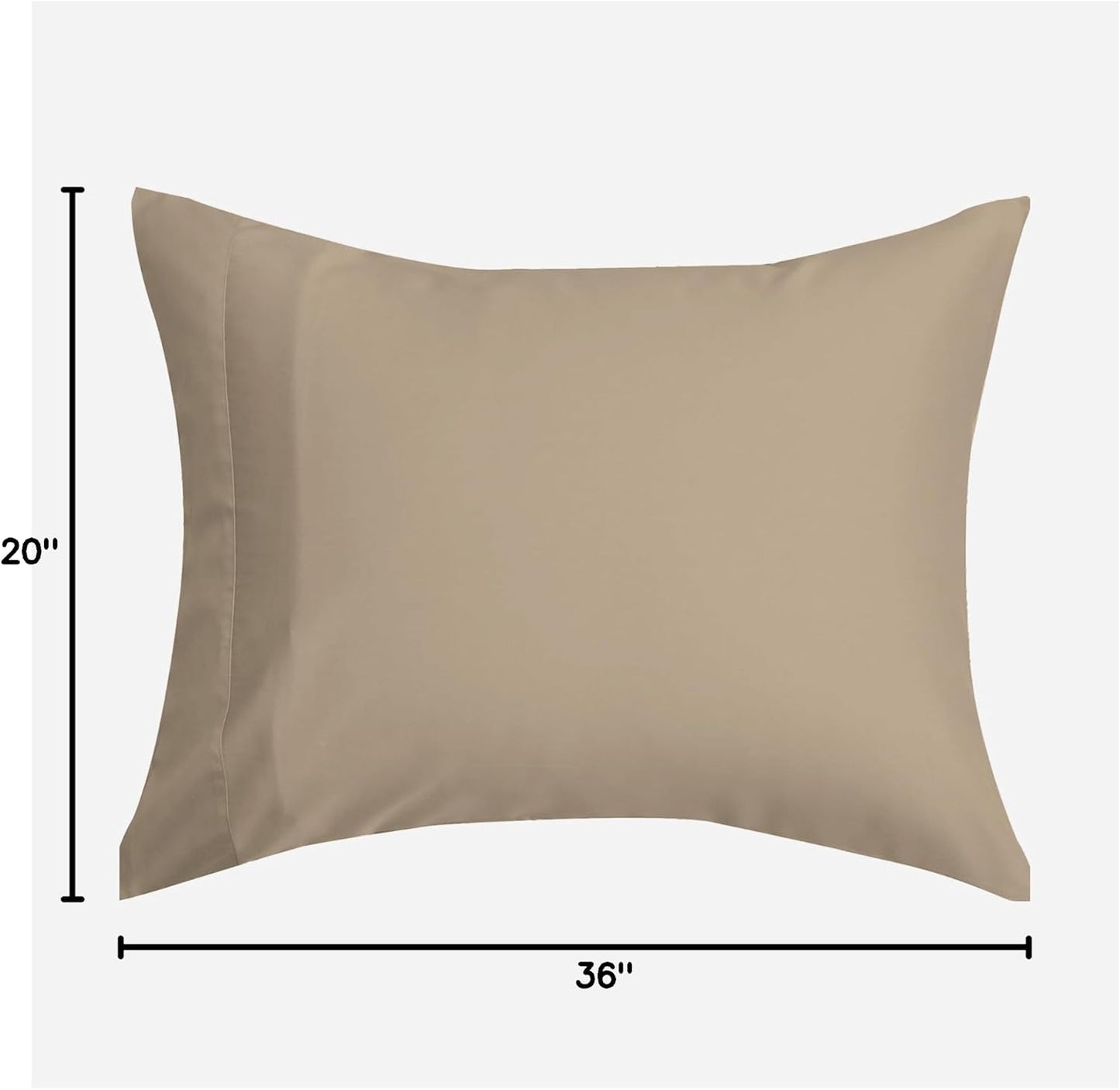 by SIJO Pillowcase Set, 100% Viscose derived from Organically Grown Bamboo, Buttery Soft, Silky, Breathable, Cooling, Oeko-TEX, High GSM, 2-Pack, Envelope Closure (Queen, Forest)