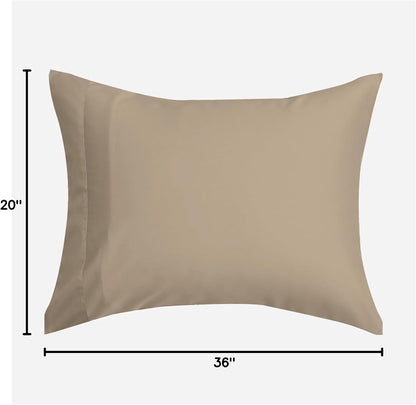 by SIJO Pillowcase Set, 100% Viscose derived from Organically Grown Bamboo, Buttery Soft, Silky, Breathable, Cooling, Oeko-TEX, High GSM, 2-Pack, Envelope Closure (Queen, Forest)