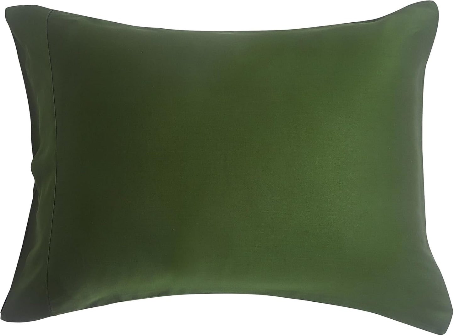 by SIJO Pillowcase Set, 100% Viscose derived from Organically Grown Bamboo, Buttery Soft, Silky, Breathable, Cooling, Oeko-TEX, High GSM, 2-Pack, Envelope Closure (Queen, Forest)