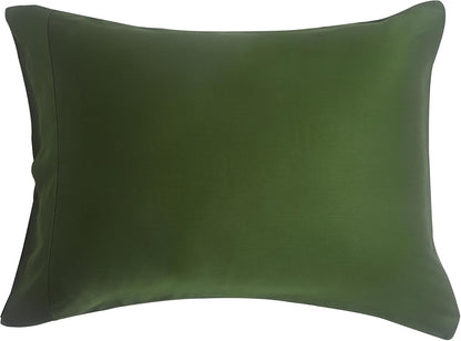 by SIJO Pillowcase Set, 100% Viscose derived from Organically Grown Bamboo, Buttery Soft, Silky, Breathable, Cooling, Oeko-TEX, High GSM, 2-Pack, Envelope Closure (Queen, Forest)