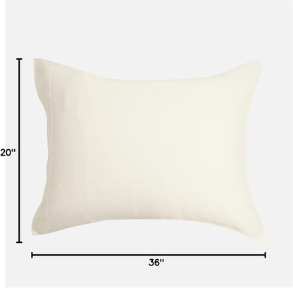 by SIJO Pillowcase Set, 100% Viscose derived from Organically Grown Bamboo, Buttery Soft, Silky, Breathable, Cooling, Oeko-TEX, High GSM, 2-Pack, Envelope Closure (Queen, Forest)