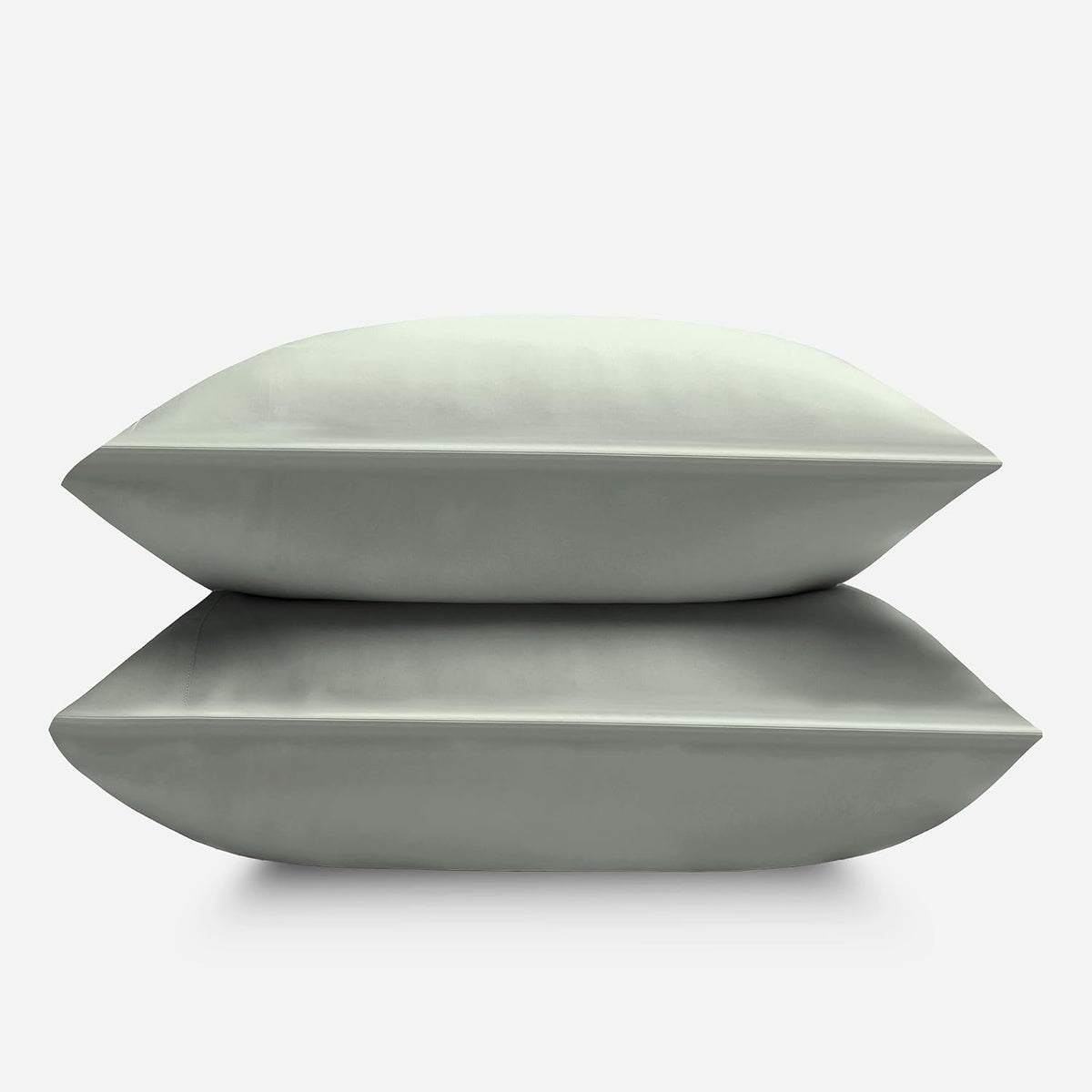 by SIJO Pillowcase Set, 100% Viscose derived from Organically Grown Bamboo, Buttery Soft, Silky, Breathable, Cooling, Oeko-TEX, High GSM, 2-Pack, Envelope Closure (Queen, Forest)