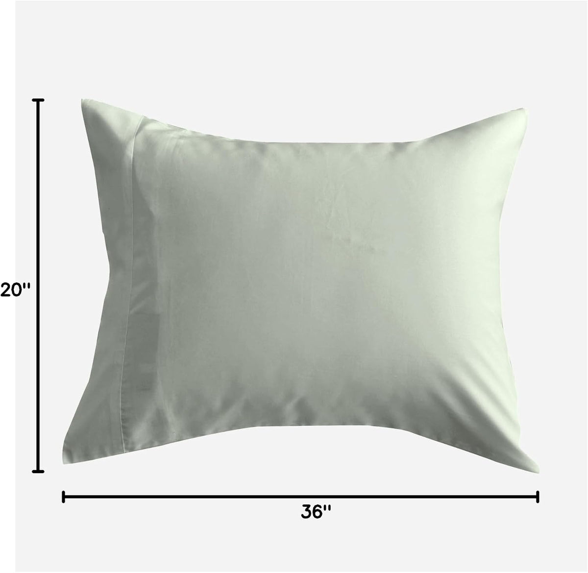 by SIJO Pillowcase Set, 100% Viscose derived from Organically Grown Bamboo, Buttery Soft, Silky, Breathable, Cooling, Oeko-TEX, High GSM, 2-Pack, Envelope Closure (Queen, Forest)