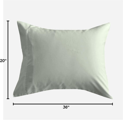 by SIJO Pillowcase Set, 100% Viscose derived from Organically Grown Bamboo, Buttery Soft, Silky, Breathable, Cooling, Oeko-TEX, High GSM, 2-Pack, Envelope Closure (Queen, Forest)