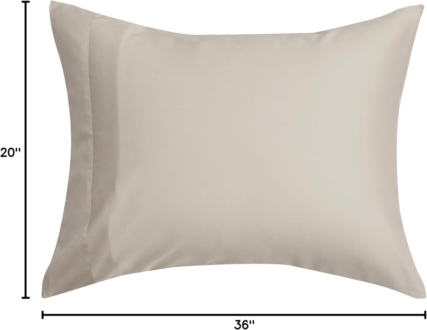 by SIJO Pillowcase Set, 100% Viscose derived from Organically Grown Bamboo, Buttery Soft, Silky, Breathable, Cooling, Oeko-TEX, High GSM, 2-Pack, Envelope Closure (Queen, Forest)