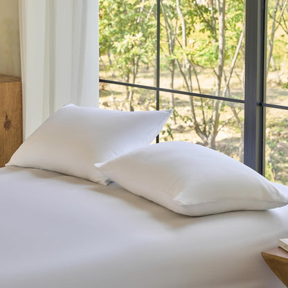 by SIJO Pillowcase Set, 100% Viscose derived from Organically Grown Bamboo, Buttery Soft, Silky, Breathable, Cooling, Oeko-TEX, High GSM, 2-Pack, Envelope Closure (Queen, Forest)