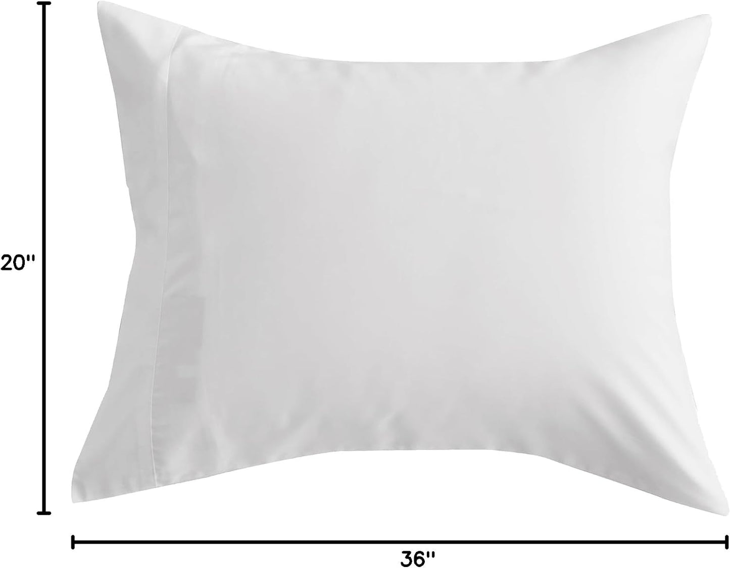 by SIJO Pillowcase Set, 100% Viscose derived from Organically Grown Bamboo, Buttery Soft, Silky, Breathable, Cooling, Oeko-TEX, High GSM, 2-Pack, Envelope Closure (Queen, Forest)