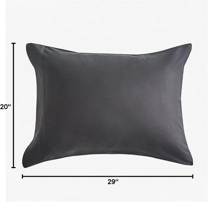by SIJO Pillowcase Set, 100% Viscose derived from Organically Grown Bamboo, Buttery Soft, Silky, Breathable, Cooling, Oeko-TEX, High GSM, 2-Pack, Envelope Closure (Queen, Forest)