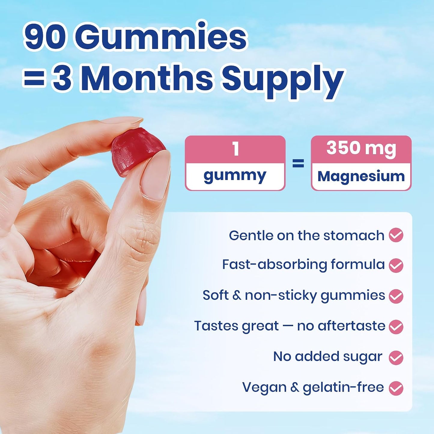 Deep Calm Magnesium Complex 14-in-1 Glycinate Gummies for Women and Men