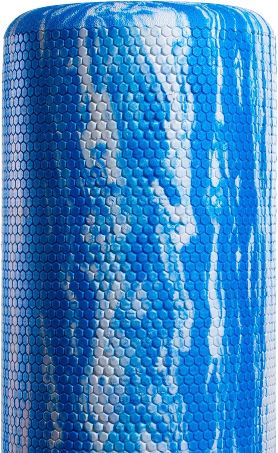 PRO-ROLLER Standard Density Foam Roller – Round, Blue, 36" x 6" | Durable roller for back massage, deep tissue foam roller exercises, stretching, fitness, yoga and Pilates, blue, 36" x 6"